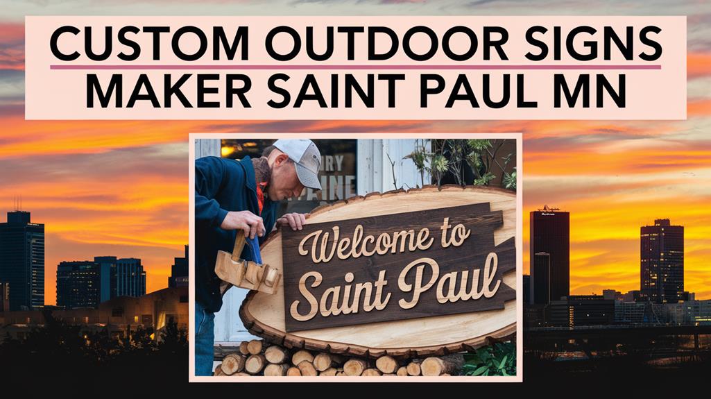 custom outdoor signs maker in saint paul mn