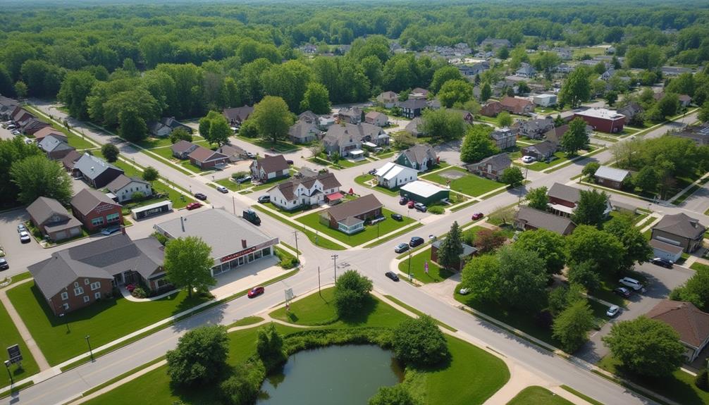 small suburban minnesota town