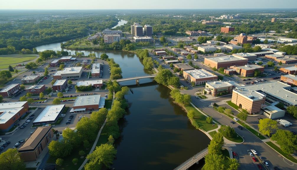 suburban midwestern residential community nearby minneapolis