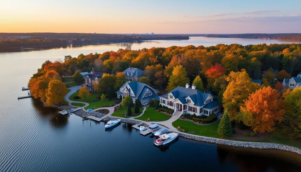 suburban minneapolis lakeside community