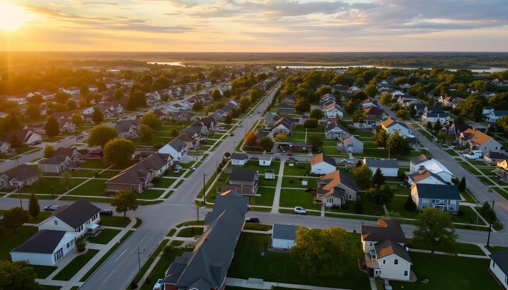 suburban minnesota community with parks