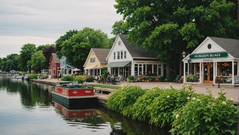 suburban minnesota lakeside community